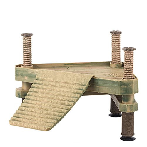 Poity Reptile Turtle Pier Frog Floating Basking Platform Ramp Ladder Tank Decor New S