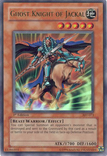 Yu-Gi-Oh! - Ghost Knight of Jackal  AST-071  - Ancient Sanctuary - 1st Edition - Ultra Rare