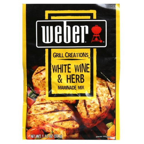Weber Grill Marinade White Wine  and  Herb  1.12-Ounce  Pack of 12