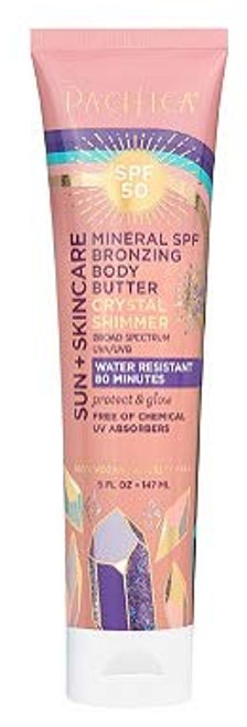 Pacifica Sun plus Skincare Mineral SPF Bronzing Body Butter Crystal Shimmer SPF 50 5oz pack of 1 Pacifica Sun plus Skincare Mineral SPF Bronzing Body Butter Crystal Shimmer SPF 50 5oz pack of 1