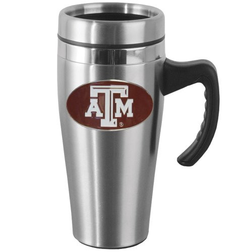 NCAA Texas A and M Aggies Steel Travel Mug with Handle