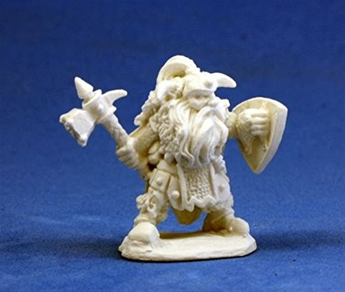 Dwarf Warrior - Dark Heaven Bones Miniature by Reaper