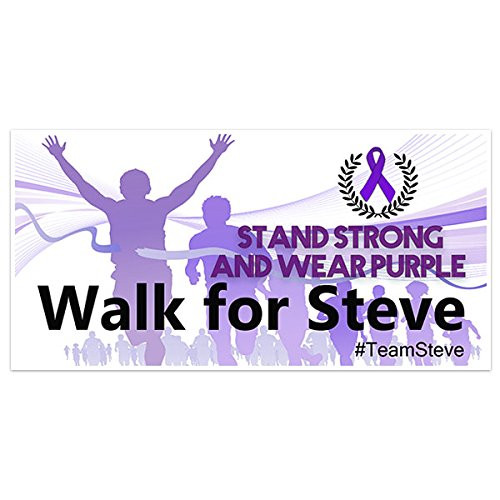 Purple Pancreatic Cancer Awareness Banner Purple Pancreatic Cancer Awareness Banner