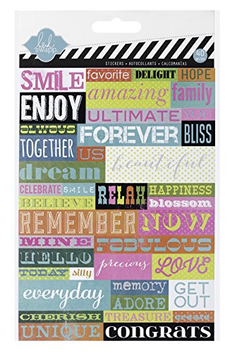 Heidi Swapp Favorite Things Word Jumbles Sticker