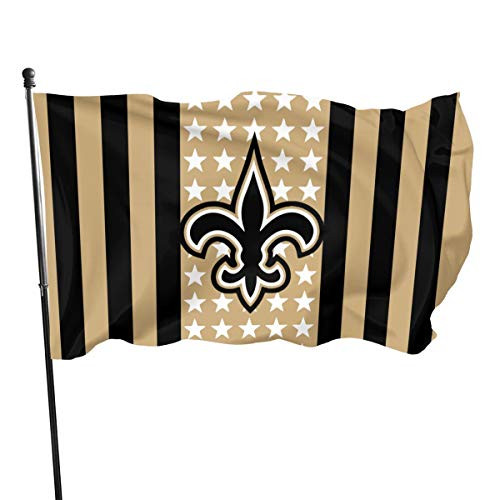 Stockdale New Orleans Saints Champion Banner Stars and Stripes New Perfect with Brass Grommets Flag Banner 3 x 5 Ft