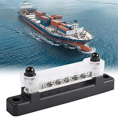 sillervan Terminal Bus Bar Battery Bus Bar Power Distribution Terminal Block with Transparent Cover 150A Power Distribution for Car Boat Marine Caravan RV?Power Distribution Terminal Block Useful