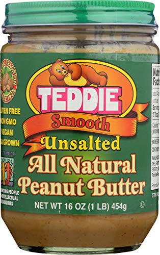 TEDDIE PEANUT BUTTER Unsalted Peanut Butter  16 OZ