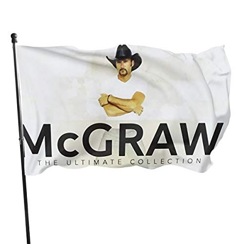 JmstFeng Tim McGraw The Ultimate Collection Polyester Material Flags 3x5 Foot Single-Sided Printing Durable Decorative Banner