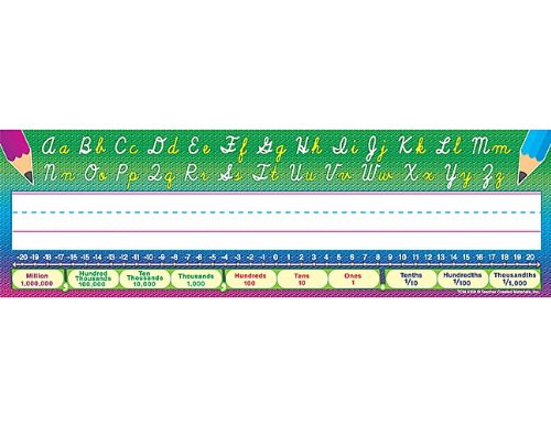 Teacher Created Resources Flat Cursive Writing Name Plates (4308)