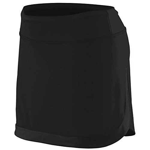 Augusta Sportswear Women s Augusta Ladies Action Color Block Skort  Black  Medium