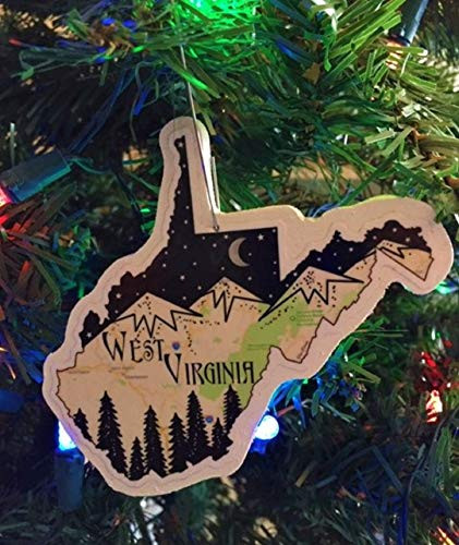 West Virginia Christmas Ornament  West Virginia Ornament  West Virginia