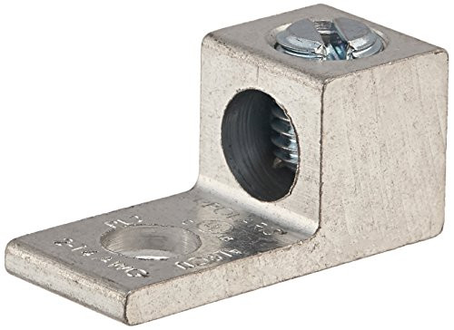 Morris 90712 Lug Mechanical Connector Type 1 Conductor aluminum One Hole Mount Holes Number-6-Number-14 AWG Wire Range
