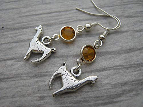 Llama Birthstone Earrings Personalized Alpaca Earrings Animal Earrings Farm Country Earrings Llama Birthstone Earrings Personalized Alpaca Earrings Animal Earrings Farm Country Earrings