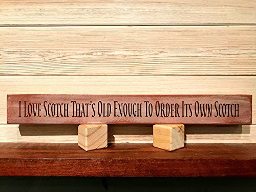 I Love Scotch Wall Plaque Laser Engraved Personalized Custom Sign 162 by SignsByAllSeasons