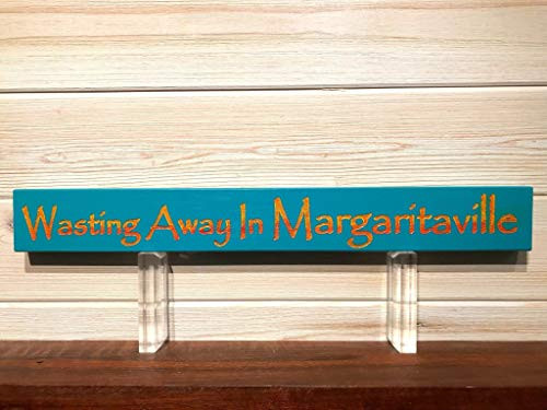Wasting Away In Margaritaville Wall Plaque Laser Engraved Personalized Custom Sign 162 by SignsByAllSeasons