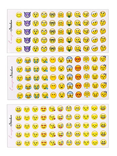 GREATLOVE 660pcs Emoji Emoticons Stickers, Smile Expression Winks, Emoticons, Emoticons, Emoticons, Let the Kids Prefer Fun for Birthday Parties, Prizes, Decorations and Classrooms