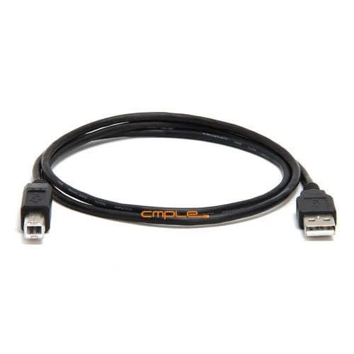 Cmple - USB 2.0 A Male to B Male Cable - 3FT (Black)