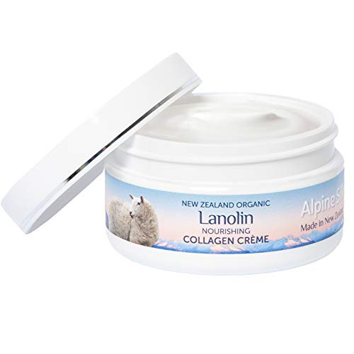 Alpine Silk New Zealand Organic Lanolin Nourishing Collagen Creme 100 grams