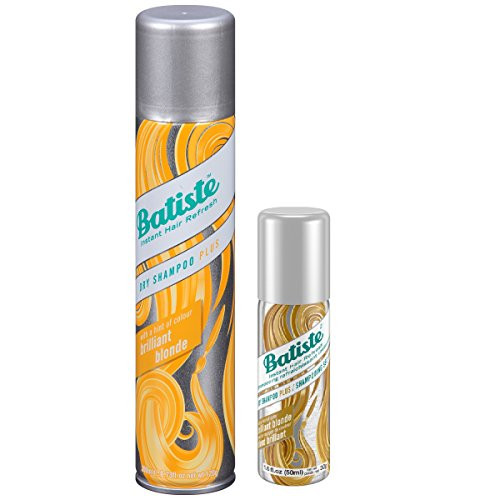 Batiste Dry Shampoo Brilliant Blonde 6.73 oz Plus Mini 1.6 oz