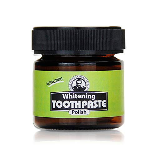 Uncle Harry s Spearmint Sensitive Teeth Whitening Toothpaste Polish   Natural SLS Free Toothpaste Freshens Breath  and  Promotes Enamel   Organic Toothpaste Fluoride Free