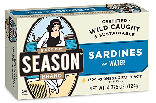 Season Sardines in Water  4.375 Ounce  Pack of 12