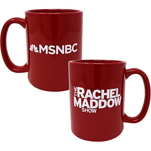 The Rachel Maddow Show Logo Ceramic Mug Red 15 oz - Official Mug As Seen On MSNBC The Rachel Maddow Show Logo Ceramic Mug Red 15 oz - Official Mug As Seen On MSNBC