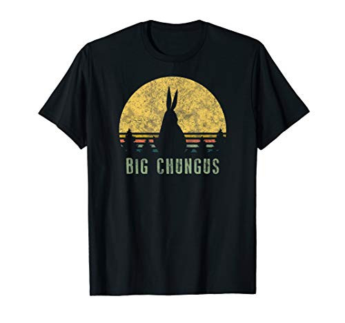 Big Chungus Shirt Retro Vintage Sunset Meme Video Game Gift