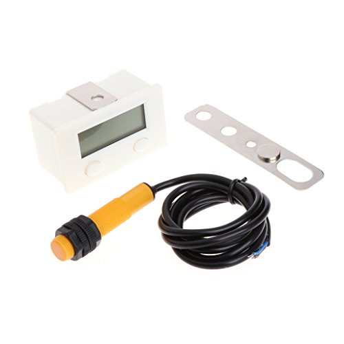 OTGO 1 Set LCD Digital 5-Digit Punch Counter with Strong Magnetic Proximity Switch  and  Support