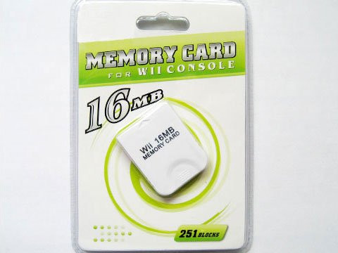 MEMORY CARD for NINTENDO Wii 16MB  251 Blocks  NEW!