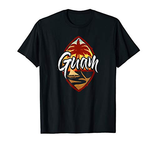 Guam Seal   Sunset 671 Guamanian Chamorro T-Shirt