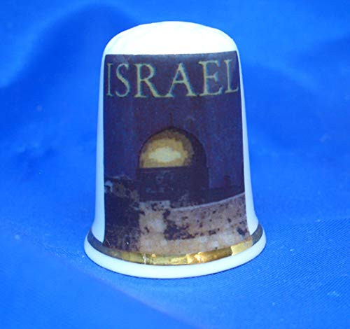 Birchcroft Porcelain China Collectable Thimble - Travel Poster Israel Box