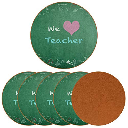 Coasters for Drinks  Coaster Set of 6 - Great Gift for Birthday  Housewarming  Room Decor  Bar  Holiday Party You Teacher