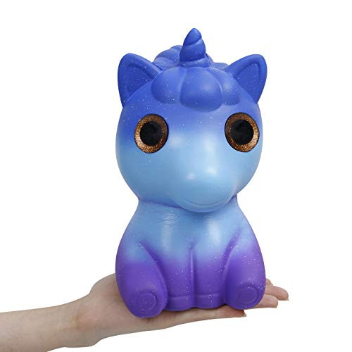 Anboor 9.1 Inches Unicorn Squishies Jumbo Kawaii Soft Slow Rising Scented Animal Big Eyes Squishys Stress Relief Kids Toys Decorative Props