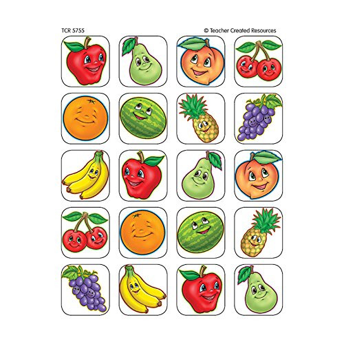 Teacher Created Resources Fruits Stickers, Multi Color (5755)