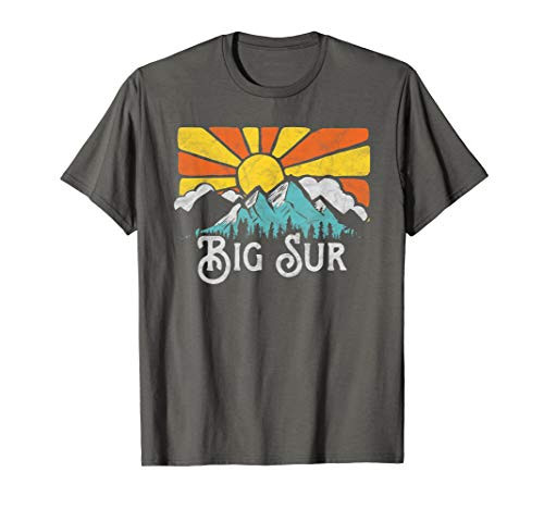 Big Sur Retro Mountains  and  Sun Eighties Style Vintage Shirt