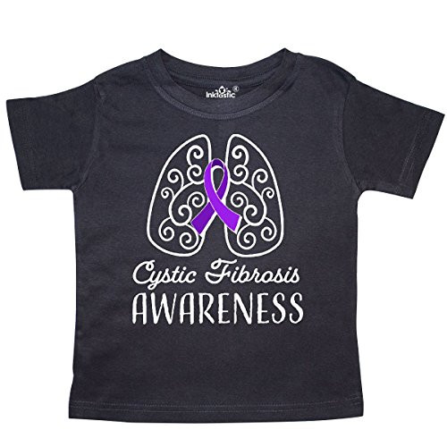 inktastic Cystic Fibrosis Awareness with Ribbon Toddler T-Shirt 3T Black 303a7