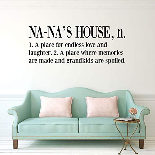 Na-Nas House Wall Decal - Grandchildren Fill A Space - Grandmother s Vinyl Gift for Home Decor  Family Room or Living Room Decoration