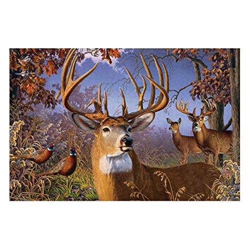 300 Piece Wooden Jigsaw Puzzle Deer and Pheasant Large Puzzle Game for Adults and Teenagers 300 Piece Wooden Jigsaw Puzzle Deer and Pheasant Large Puzzle Game for Adults and Teenagers