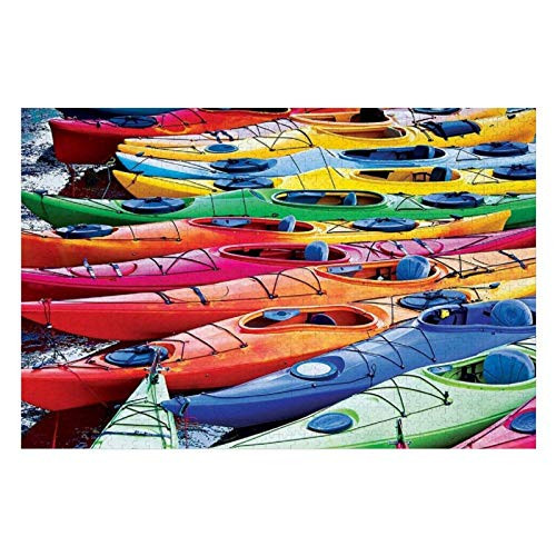 300 Piece Wooden Jigsaw Puzzle Colorful Kayaks Large Puzzle Game for Adults and Teenagers 300 Piece Wooden Jigsaw Puzzle Colorful Kayaks Large Puzzle Game for Adults and Teenagers