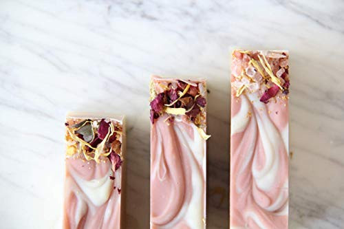 Mandarin  and  Geranium Soap  All Natural  Organic Soap  Vegan Soap  Palm Oil Free  Cruelty Free Soap  Essential Oil Soap  Rose Clay Soap  Citrus Soap  4.5 Ounces