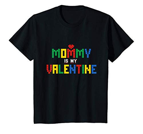 Kids Mommy Is My Valentine Building Blocks Valentines Day Gifts T-Shirt Kids Mommy Is My Valentine Building Blocks Valentines Day Gifts T-Shirt