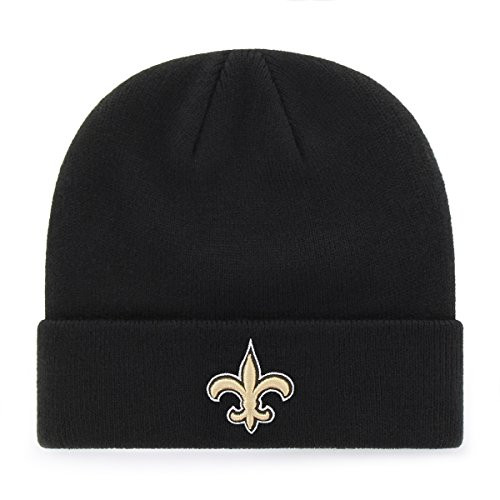 OTS NFL New Orleans Saints Men s Raised Cuff Knit Cap Team Color One Size OTS NFL New Orleans Saints Men s Raised Cuff Knit Cap Team Color One Size