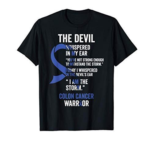 The Devil- Colon Cancer Awareness Support Ribbon T-Shirt The Devil- Colon Cancer Awareness Support Ribbon T-Shirt