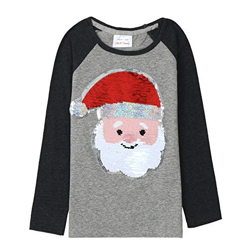 HH Family Christmas Shirts for Girls and Boys Flip Sequin Santa Christmas Tree Kids T-Shirt Clothing  Santa RB  12 HH Family Christmas Shirts for Girls and Boys Flip Sequin Santa Christmas Tree Kids T-Shirt Clothing  Santa RB  12