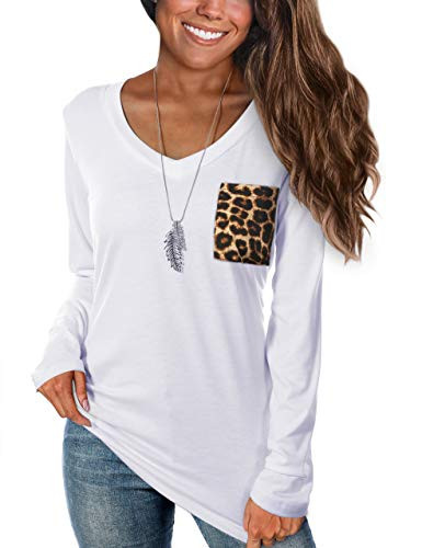 COOLUCK Womens v Neck t Shirts v Neck Long Sleeve Shirts for Women