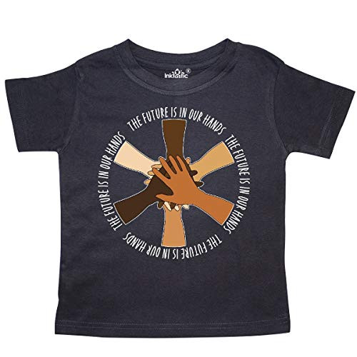 inktastic The Future is in Our Hands Toddler T-Shirt 2T Black 3bad4
