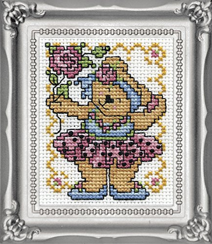 Design Works Crafts Ballerina Bear Counted Cross Stitch Kit, 2 by 3" (602)