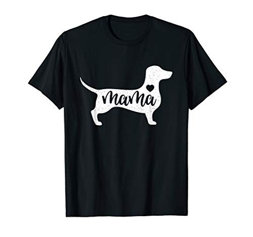 Dachshund Mothers Day Mama Dog Mom Paw Lover Gift T-Shirt