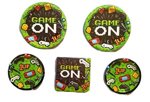 Gaming Party Party Bundle 9" Plates (16) 7" Plates (16) Napkins (16)