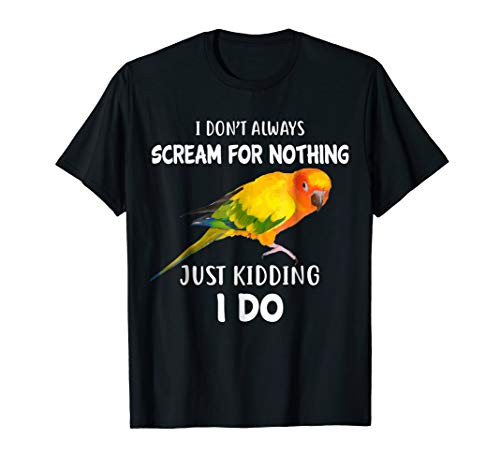 Sun Conure T Shirt  I Scream Sun Conure Tee Shirt